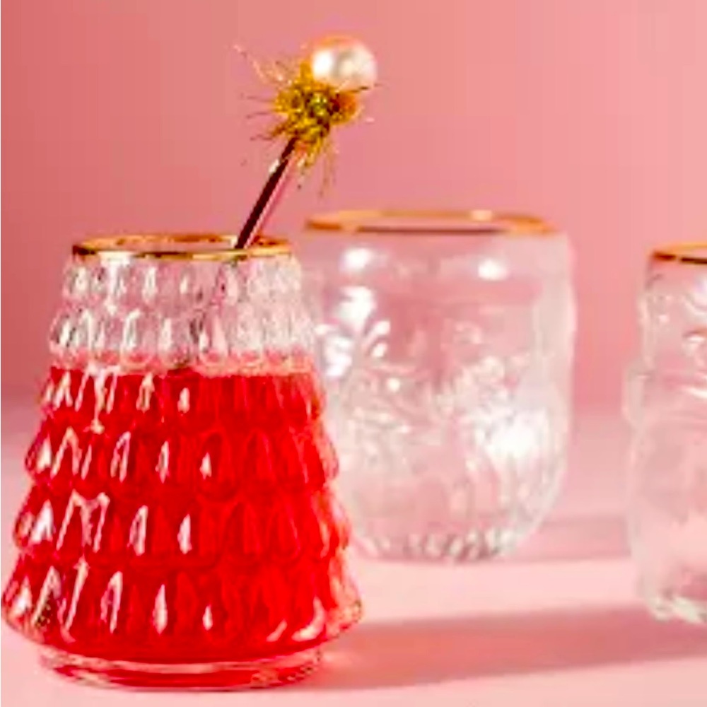 Anthropologie North Pole Tree Juice Glass